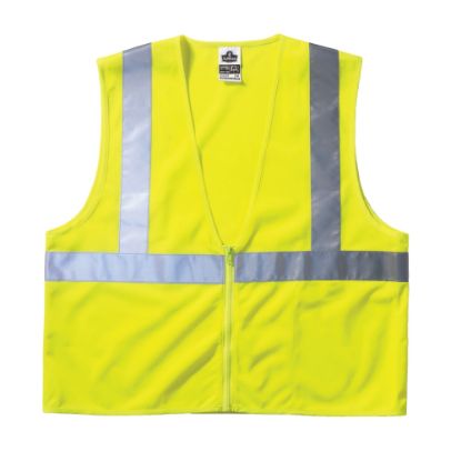 Picture of Ergodyne GloWear Safety Vest, 8210Z Economy Mesh Type-R Class 2, 2X/3X, Lime