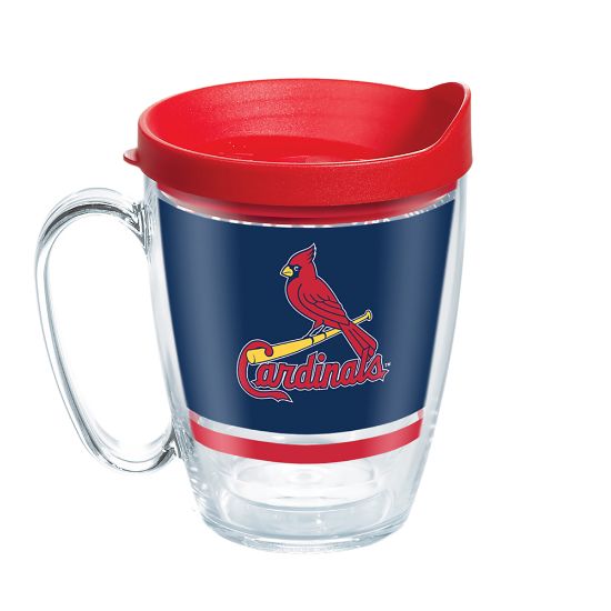 Picture of Tervis MLB Legend Coffee Mug With Lid, 16 Oz, St. Louis Cardinals