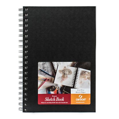 Picture of Canson Field Sketchbooks, 7in x 10in, Black, 80 Sheets Per Pad, Pack Of 2 Pads