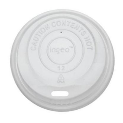 Picture of Karat Earth Dome Sipper Lids For 8 Oz Cups, White, Pack Of 1,000 Lids