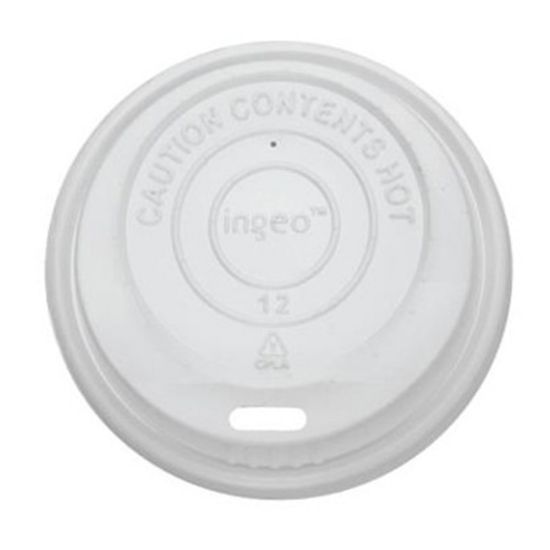 Picture of Karat Earth Dome Sipper Lids For 8 Oz Cups, White, Pack Of 1,000 Lids