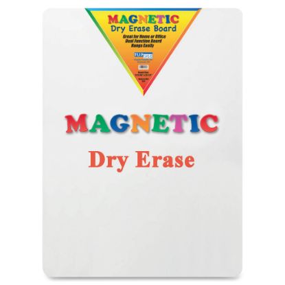 Picture of Flipside Magnetic Dry-Erase Board, 18in x 24in, White