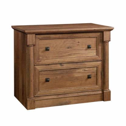 Picture of Sauder Palladia 36-13/16inW x 22inD Lateral 2-Drawer File Cabinet, Vintage Oak