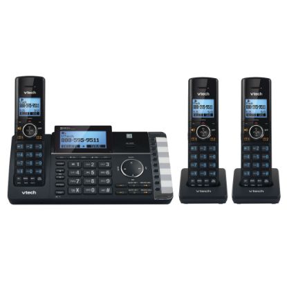 Picture of VTech DS6251-3 DECT 6.0 Expandable 2-Line Cordless Phone With Answering System, 80-1401-00