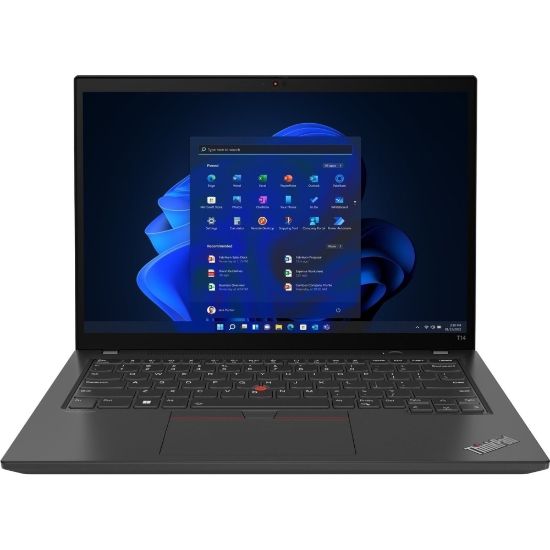 Picture of Lenovo ThinkPad T14 Laptop, 14in Touch Screen, AMD Ryzen 7 PRO, 16GB Memory, 512GB Solid State Drive, Thunder Black, Windows 11 Pro