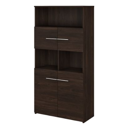 Picture of Bush Business Furniture Office 500 70inH 5-Shelf Bookcase With Doors, Black Walnut, Standard Delivery