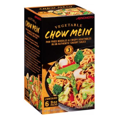 Picture of Ajinomoto Frozen Vegetable Chow Mein, 9 Oz, Box Of 6 Packs