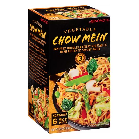 Picture of Ajinomoto Frozen Vegetable Chow Mein, 9 Oz, Box Of 6 Packs