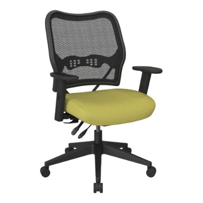 Picture of Office Star Deluxe Ergonomic Fabric AirGrid Back Executive Office Chair, Olive