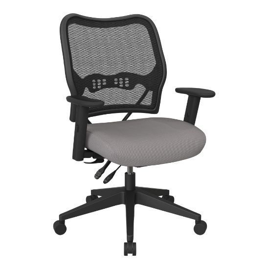 Picture of Office Star Deluxe Ergonomic Fabric AirGrid Back Executive Office Chair, Steel