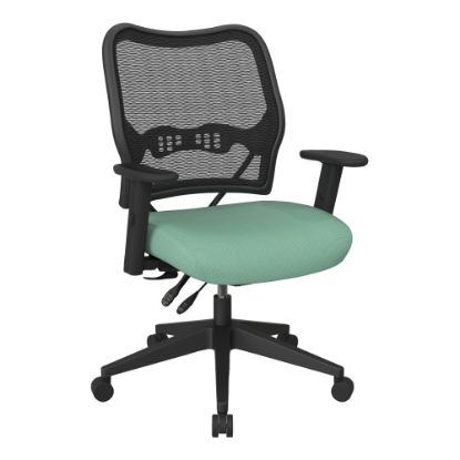 Picture of Office Star Deluxe Ergonomic Fabric AirGrid Back Executive Office Chair, Jade