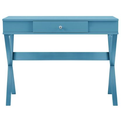 Picture of Ameriwood Home Paxton Campaign 39inW Writing Desk, Blue