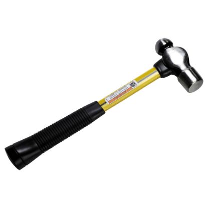 Picture of Classic Ball Pein Hammer, Fiberglass Handle, 11 in, Carbon Steel 8 oz Head