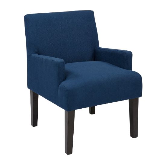 Picture of Ave Six Work Smart Main Street Guest Chair, Woven Indigo/Black