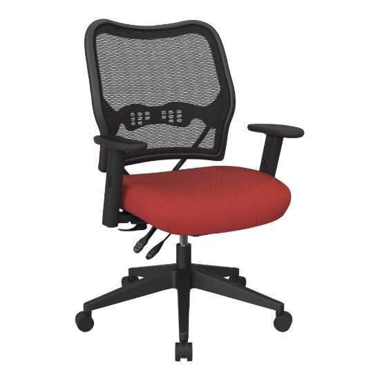 Picture of Office Star Deluxe Ergonomic Mesh AirGrid Back Executive Office Chair, Red