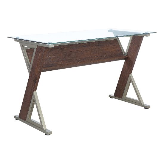 Picture of Office Star Zenos 48inW Writing Desk, Traditional Cherry