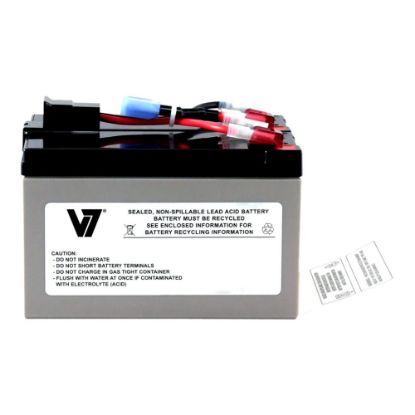 Picture of V7 RBC48-V7 - UPS battery - 1 x battery - lead acid - for P/N: SMT750, SMT750C, SMT750I, SMT750TW, SMT750US, SUA750ICH, SUA750ICH-45, SUA750-TW