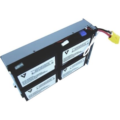 Picture of V7 RBC24 UPS Replacement Battery for APC - 48 V DC - Lead Acid - Leak Proof/Maintenance-free - 3 Year Minimum Battery Life - 5 Year Maximum Battery Life