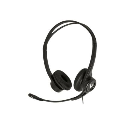 Picture of V7 HU311-2NP - Headset - on-ear - wired - USB - black