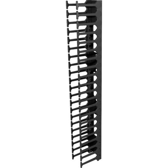 Picture of Vertiv Vertical Cable Wire Organizer with finger slots - 42U| 800mm (VRA1016) - Black - 2 Pack - 42U Rack Height - 19in Panel Width - Metal