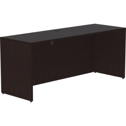 Picture of Lorell Essentials 72inW Credenza Computer Desk, Espresso