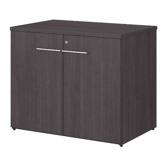 Picture of Bush Business Furniture Office 500 36inW Storage Cabinet With Doors, Storm Gray, Standard Delivery