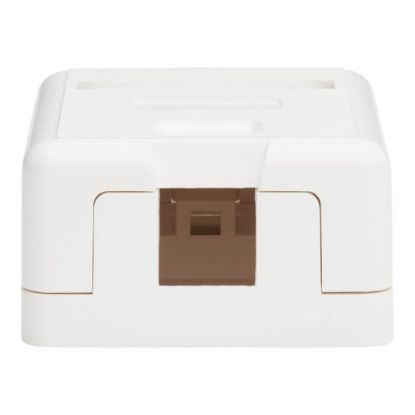 Picture of Eaton Tripp Lite Series Surface-Mount Box for Keystone Jack - 1 Port, White - Surface mount box - white - 1 port