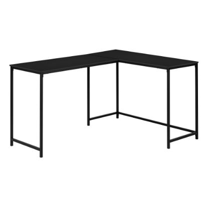 Picture of Monarch Specialties Barry 59inW Diamond L-Shaped Corner Desk, Black, I 7394