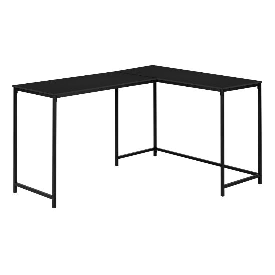 Picture of Monarch Specialties Barry 59inW Diamond L-Shaped Corner Desk, Black, I 7394