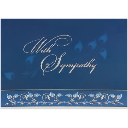 Picture of JAM Paper Sympathy Card Set, With Sympathy, Set Of 25 Cards And 25 Envelopes