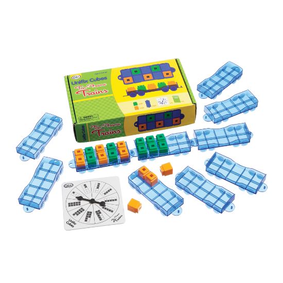 Picture of Didax Ten-Frame Trains Activity Set, Blue