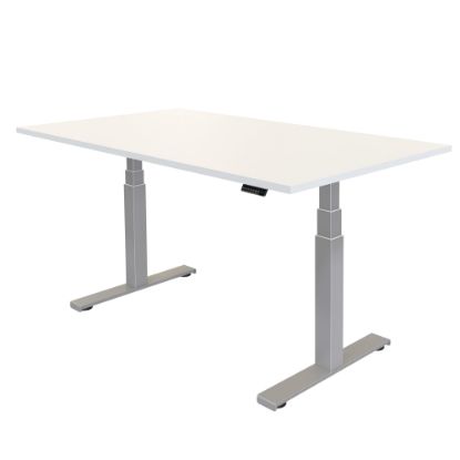 Picture of Fellowes Cambio 60inW Height-Adjustable Computer Desk, White