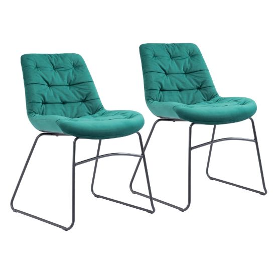 Picture of Zuo Modern Tammy Dining Chairs, Green, Set Of 2 Chairs