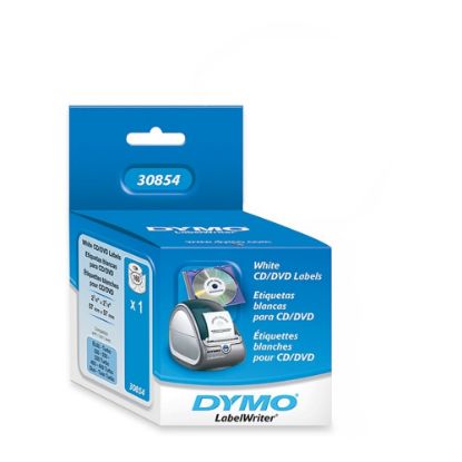 Picture of DYMO Thermal CD/DVD Labels, DYM30854, White, Pack Of 160