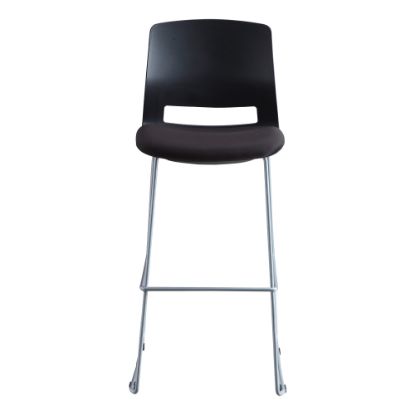 Picture of Lorell Artic Series Stack Stools, Black, Set Of 2