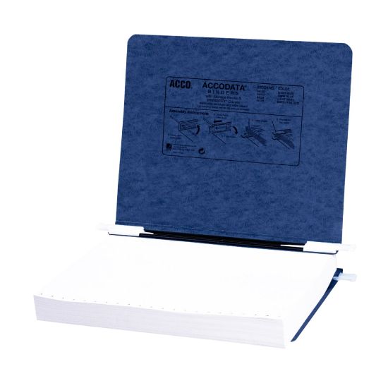 Picture of Wilson Jones Presstex Data Binder With Retractable Hooks, 8 1/2in x 11in, Dark Blue