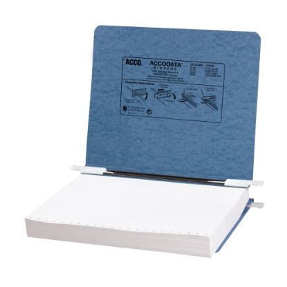 Picture of Wilson Jones Presstex Data Binder With Retractable Hooks, 8 1/2in x 11in, Light Blue