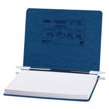 Picture of Wilson Jones Presstex Data Binder With Retractable Hooks, 60% Recycled, Dark Blue