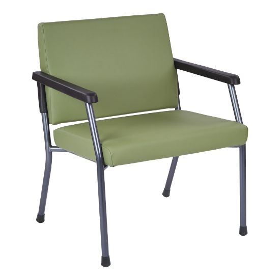 Picture of WorkSmart Bariatric Big & Tall Chair, Dillion Fabric With Arms, 400lb Capacity, Sage