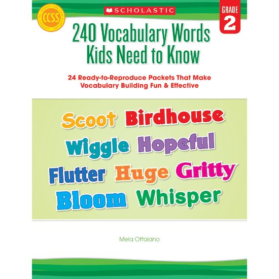 Picture of Scholastic 240 Vocabulary Words Kids Need To Know, Grade 2