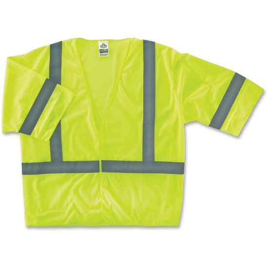 Picture of Ergodyne GloWear Safety Vest, 8310HL Economy Type-R Class 3, Large/X-Large, Lime