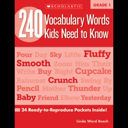 Picture of Scholastic 240 Vocabulary Words Kids Need To Know, Grade 1