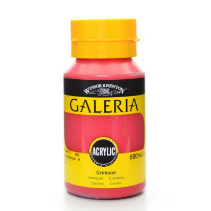 Picture of Winsor & Newton Galeria Flow Formula Acrylic Colors, 500 mL, Crimson, 203