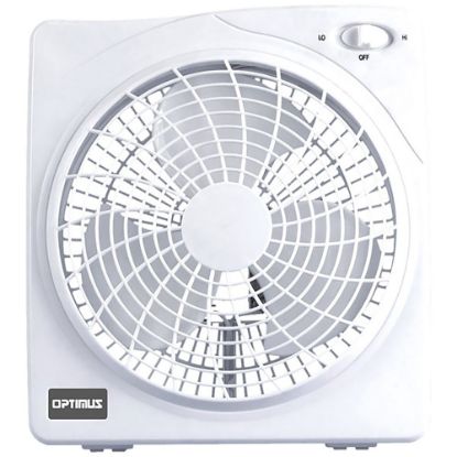 Picture of Optimus Box Fan, 12in x 10in, White