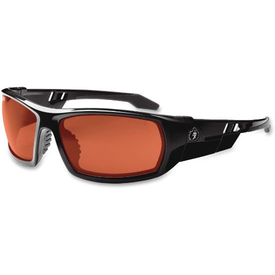 Picture of Ergodyne Skullerz Odin Copper Lens Safety Glasses, Black/Copper