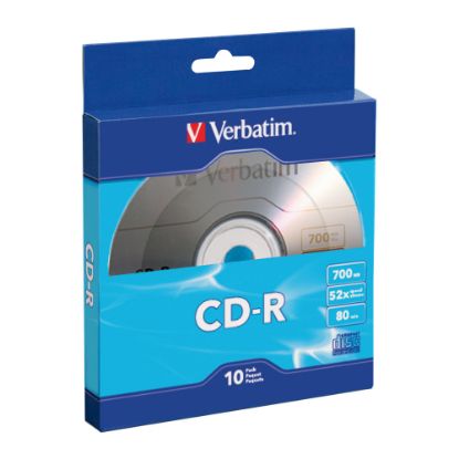 Picture of Verbatim CD-R Bulk Box, Pack Of 10