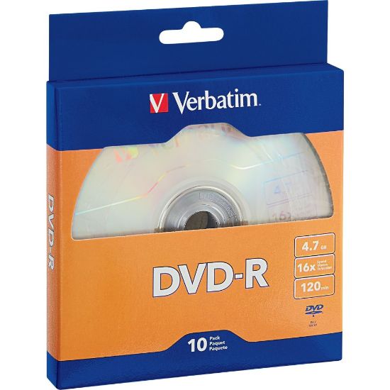 Picture of Verbatim DVD-R Bulk Box, Pack Of 10