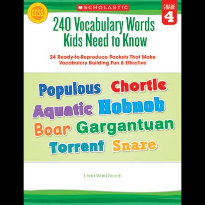 Picture of Scholastic 240 Vocabulary Words Kids Need To Know, Grade 4