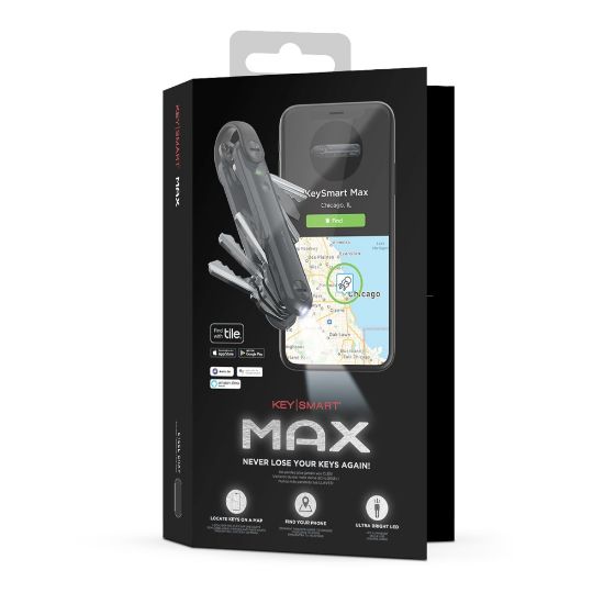 Picture of KeySmart Max With Tile Smart Location, Steel Gray