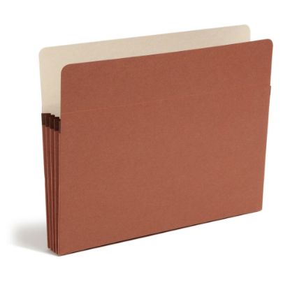 Picture of Smead Expanding File Pockets, 3 1/2in Expansion, 9 1/2in x 11 3/4in, 30% Recycled, Redrope, Pack Of 25